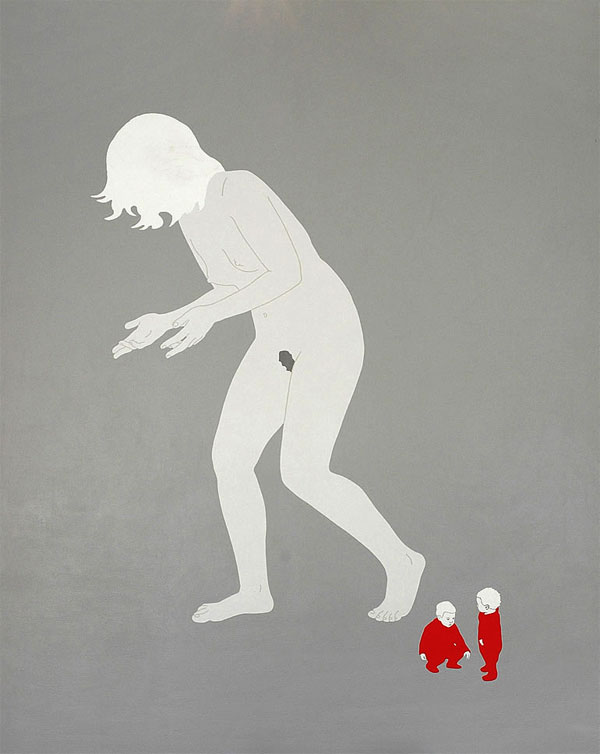 Agata Bogacka, Leichte Arbeit 2, 2004, 146x114 cm, acrylic on canvas