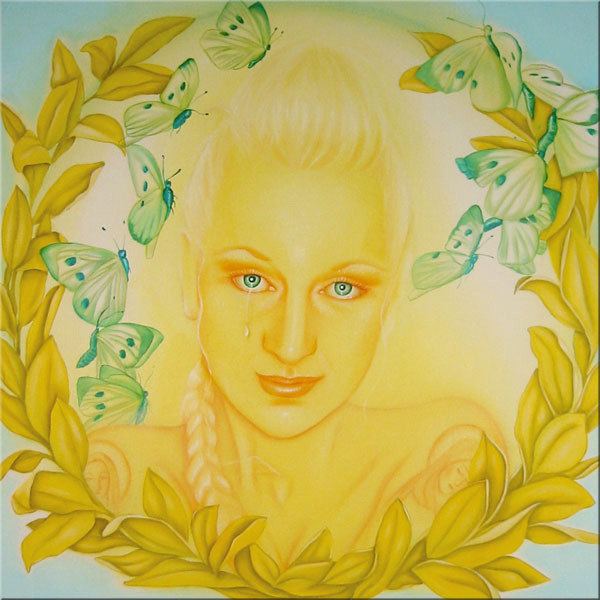 Colien Langerwerf  ,oil on canvas 100x100cm
