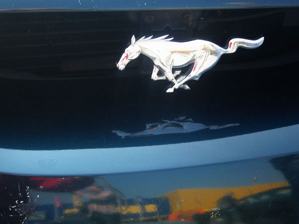 Odin Bezembinder - Ford Mustang  in front of  the Ikea