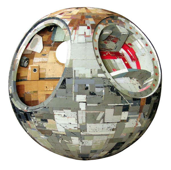 Ron van der Ende - 'Vostok' 2006 basrelief wood 130x130x14cm